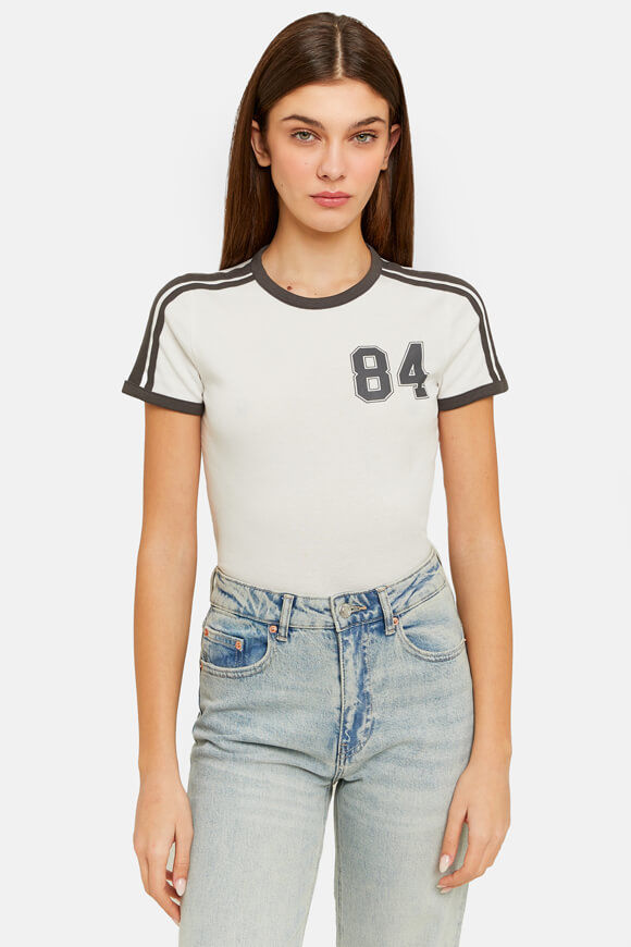 Tally Weijl Crop T-Shirt | Offwhite | Damen  | M von Tally Weijl