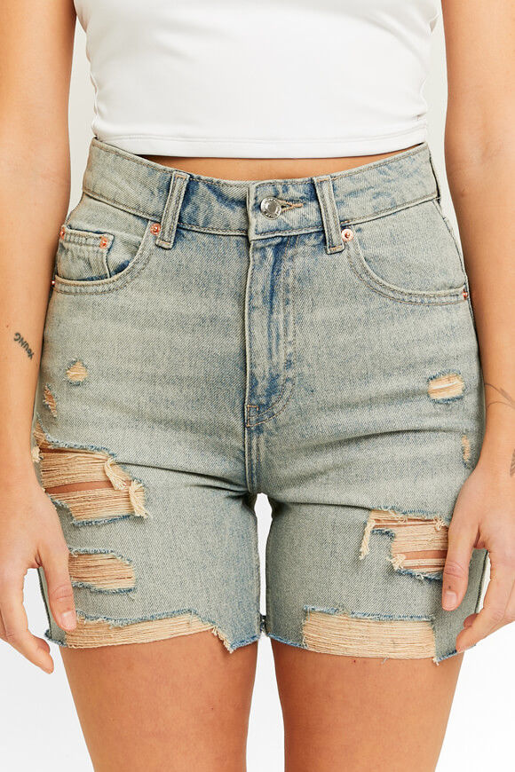 Tally Weijl High Waist Jeansshorts | Blue Medium | Damen  | 32 von Tally Weijl