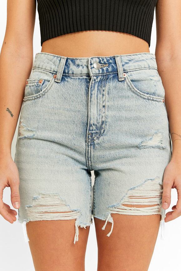 Tally Weijl High Waist Jeansshorts | Light Blue | Damen  | 34 von Tally Weijl