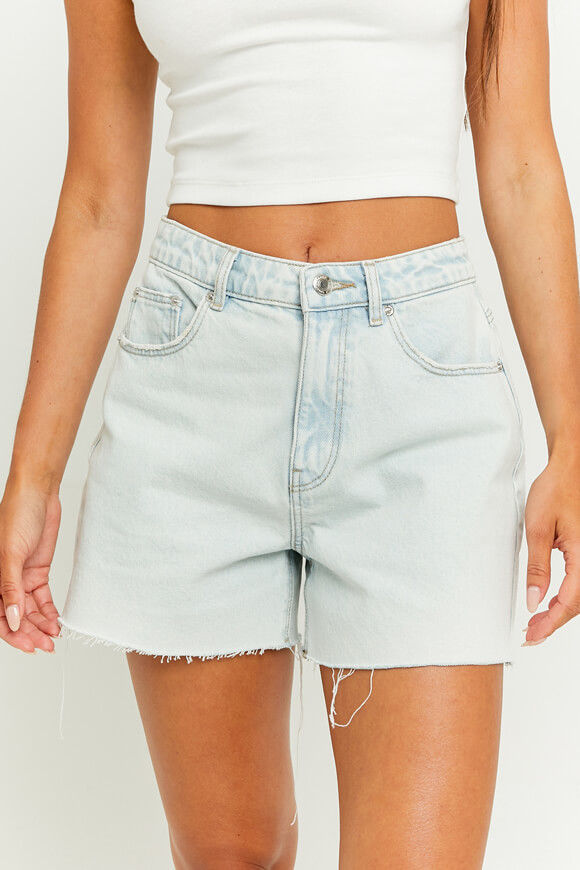 Tally Weijl High Waist Jeansshorts mit A-Form | Light Blue Washed | Damen  | 32 von Tally Weijl