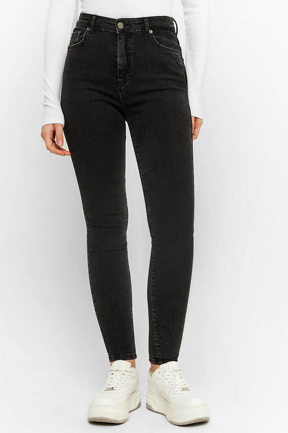 Tally Weijl High Waist Skinny Jeans | Black Washed | Damen  | 42 von Tally Weijl