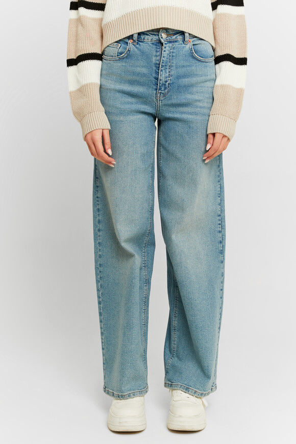 Tally Weijl High Waist Wide Leg Jeans | Blue Medium Wash | Damen  | 40 von Tally Weijl