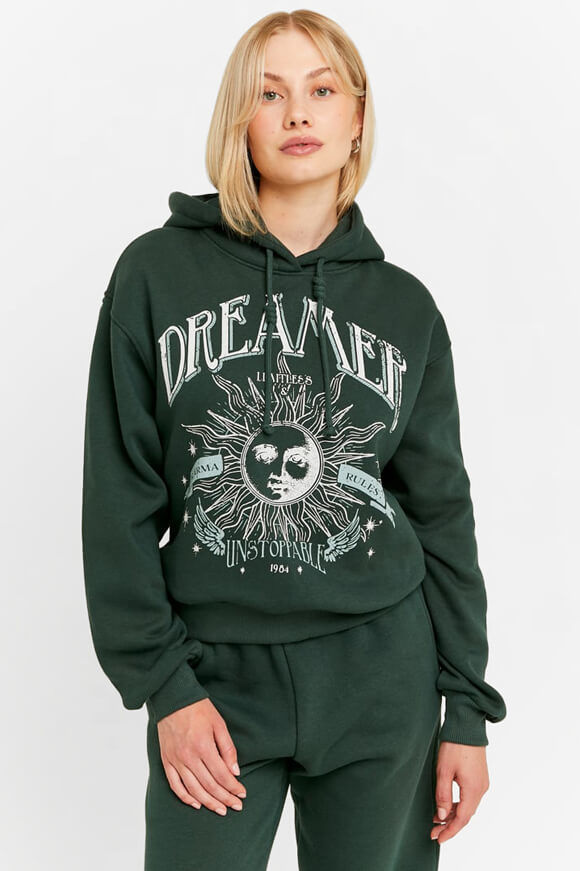 Tally Weijl Kapuzensweatshirt | Dark Green | Damen  | M von Tally Weijl