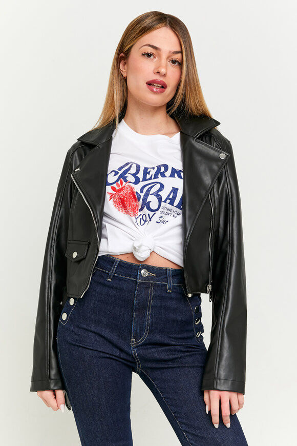Tally Weijl Kunstleder Bikerjacke | Black | Damen | S Tally Weijl Kunstleder Bikerjacke | Black | Damen | S von Tally Weijl