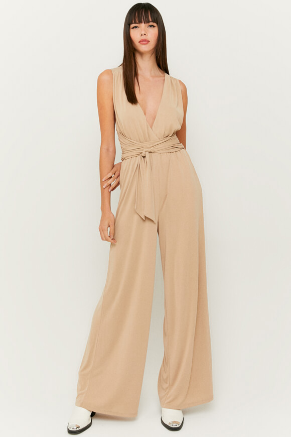 Tally Weijl Langer Overall | Beige | Damen  | L von Tally Weijl