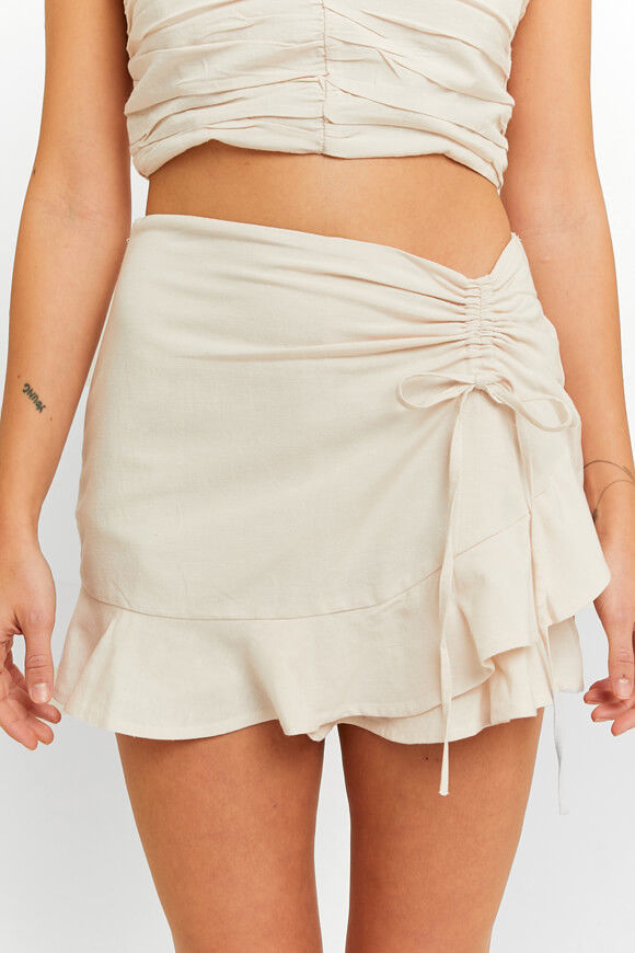 Tally Weijl Leinen Skort | Beige | Damen  | XS von Tally Weijl