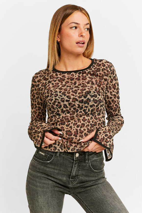 Tally Weijl Mesh Langarmshirt | Leo | Damen  | L von Tally Weijl