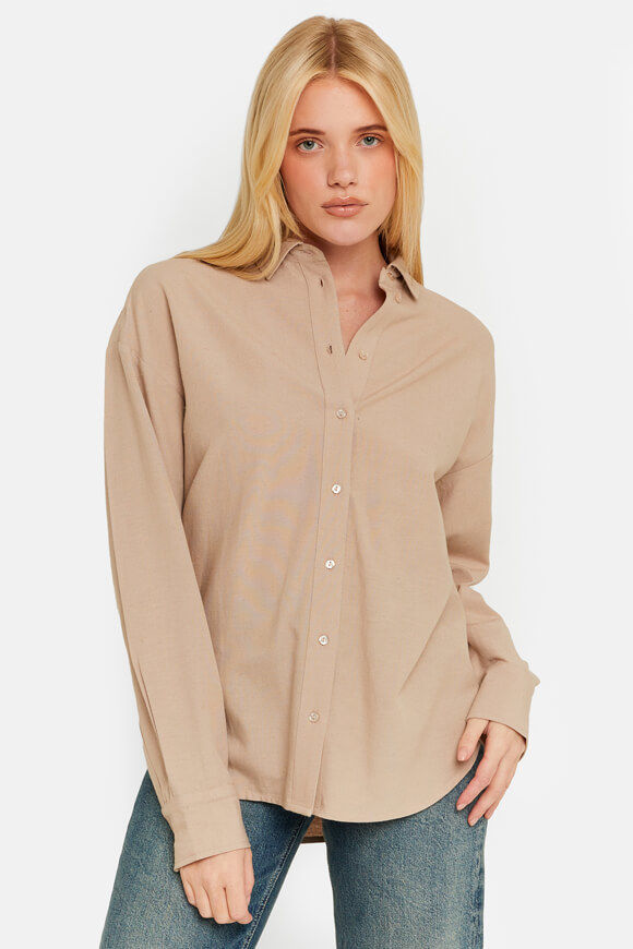 Tally Weijl Oversize Leinenhemd | Beige | Damen  | XS/S von Tally Weijl