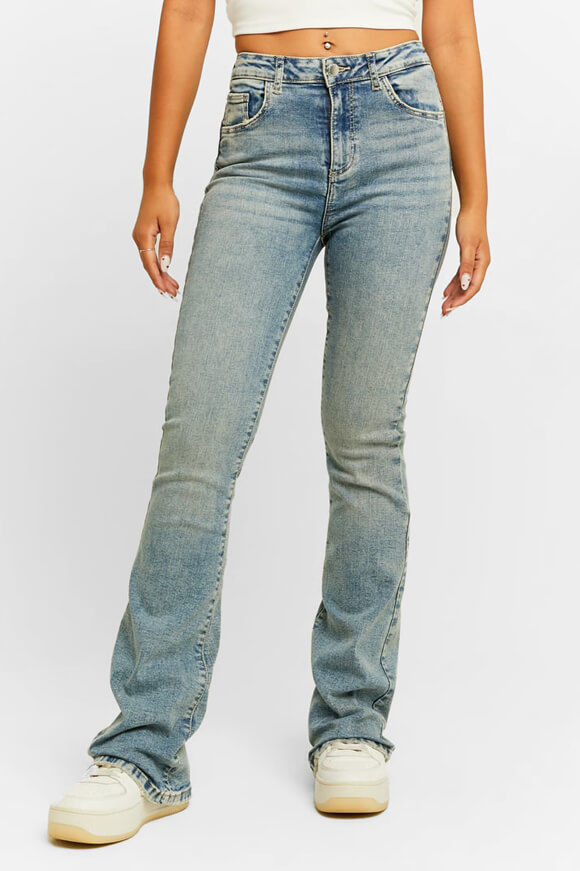 Tally Weijl Push-up Flare Jeans | Blue Wash | Damen  | 42 von Tally Weijl