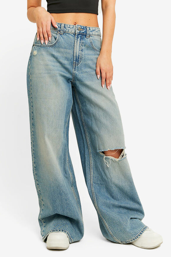 Tally Weijl Super Wide Leg Jeans | Blue Washed | Damen  | 34 von Tally Weijl