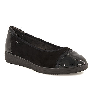 Tamaris Comfort Damen Ballerina Schwarz von Tamaris Comfort