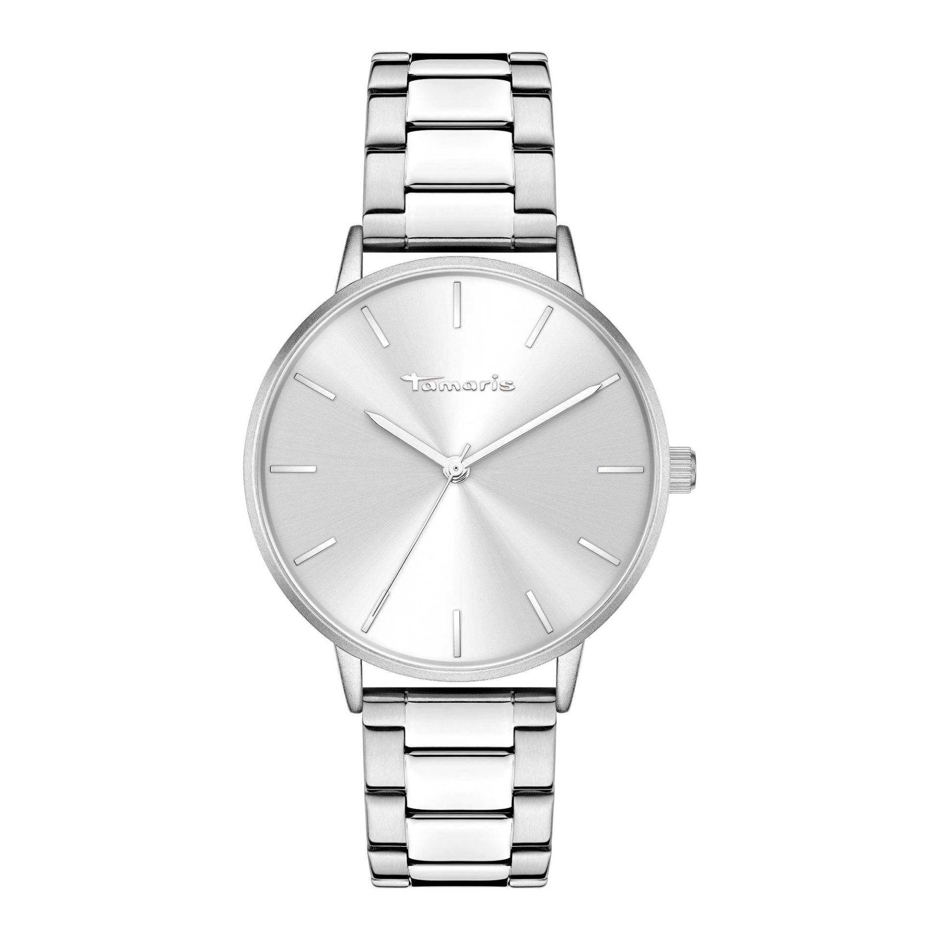 Elegance Armbanduhr Damen Silber 36mm von Tamaris