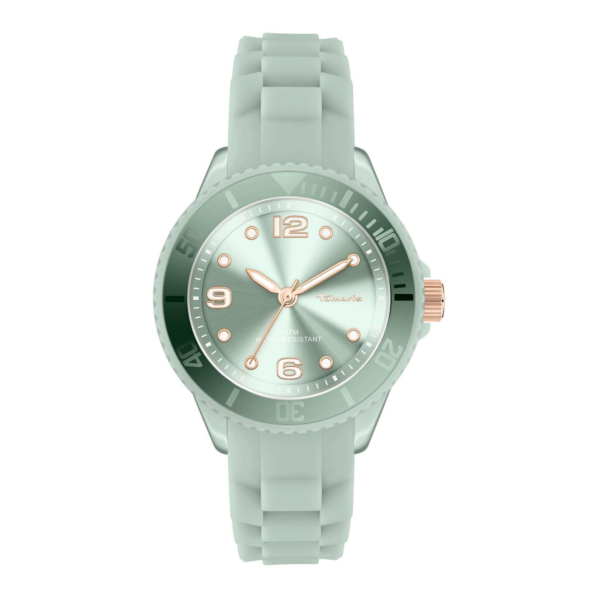 Funky Armbanduhr Damen Grün 36mm von Tamaris