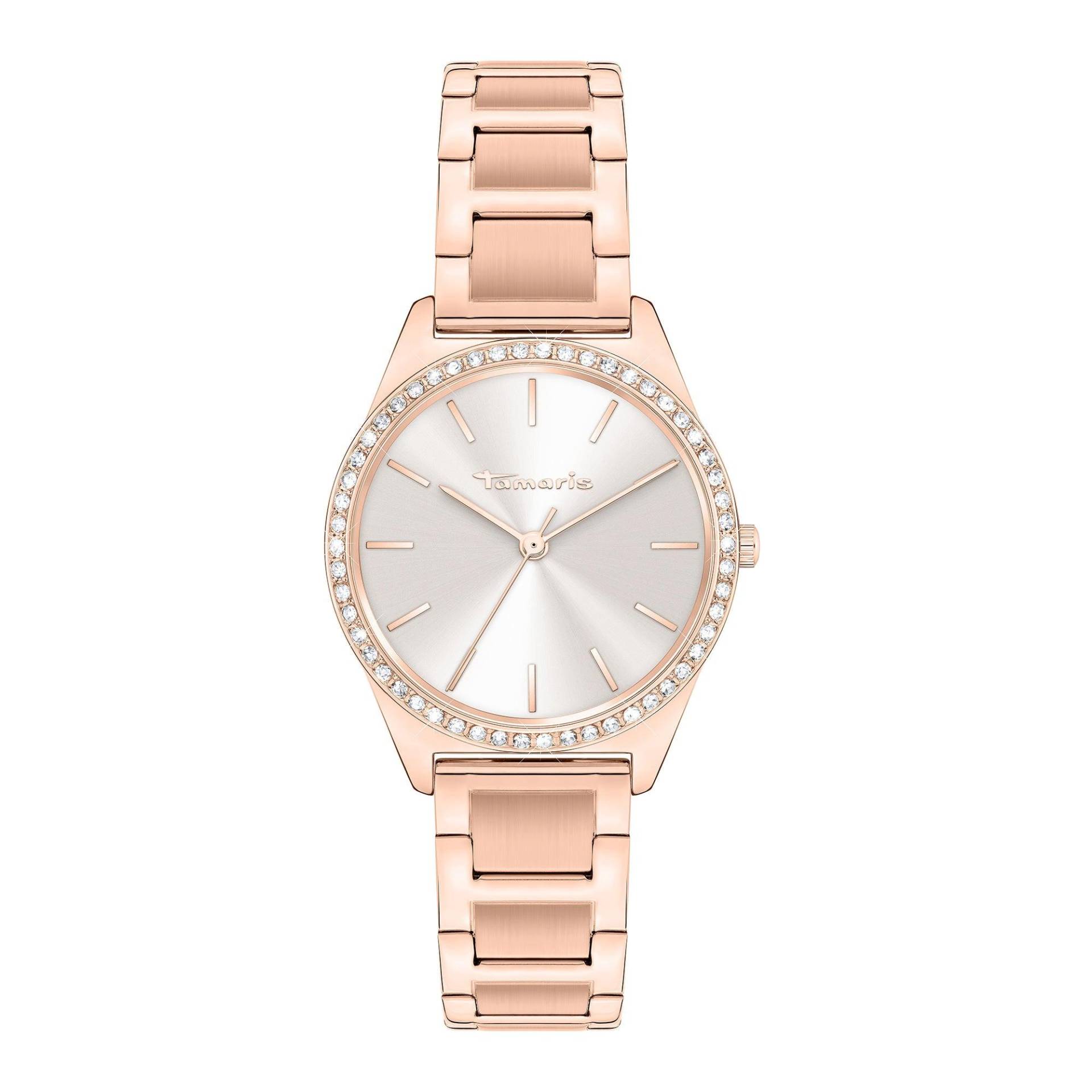 Glam Armbanduhr Damen Roségold 30mm von Tamaris