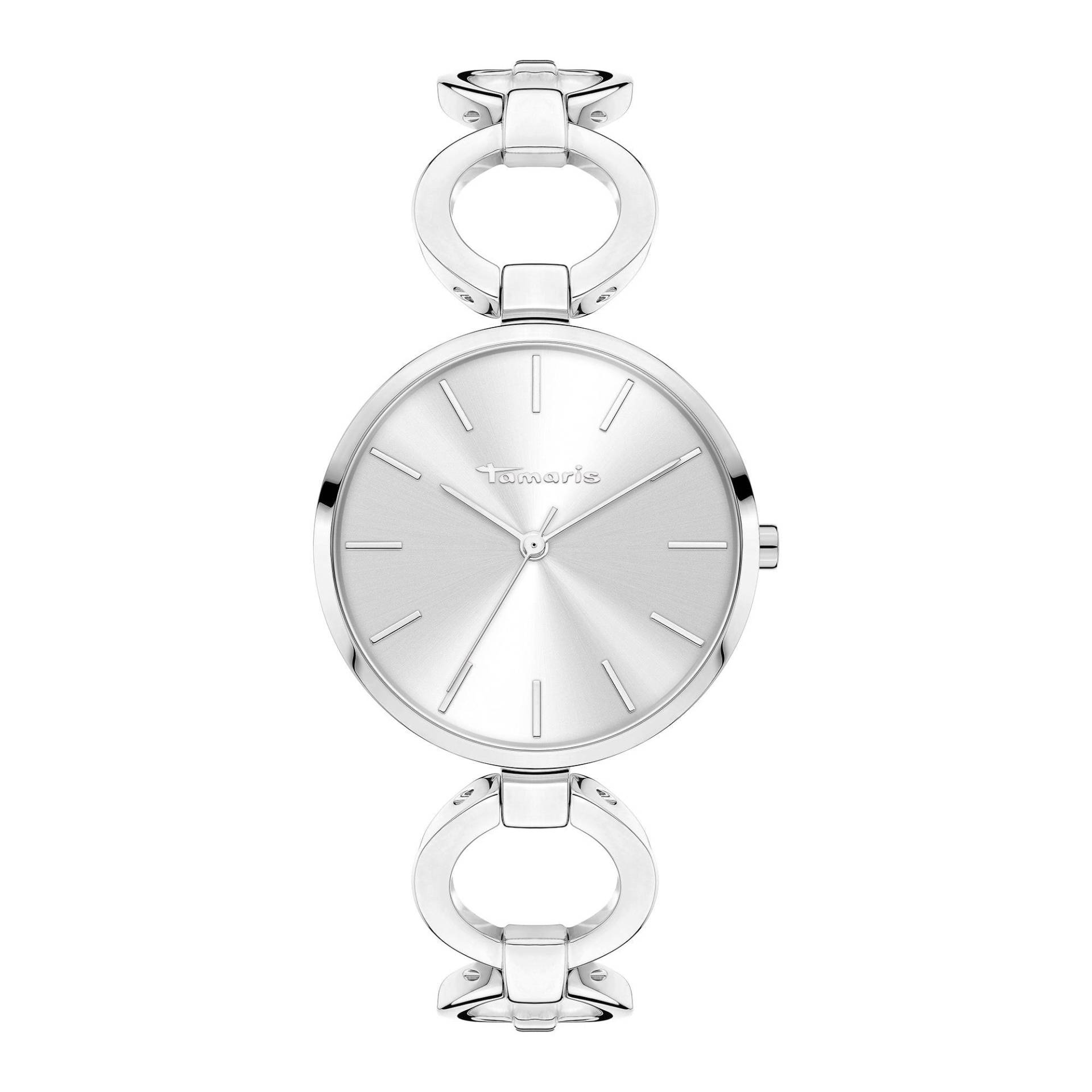 Loop Armbanduhr Damen Silber 33mm von Tamaris