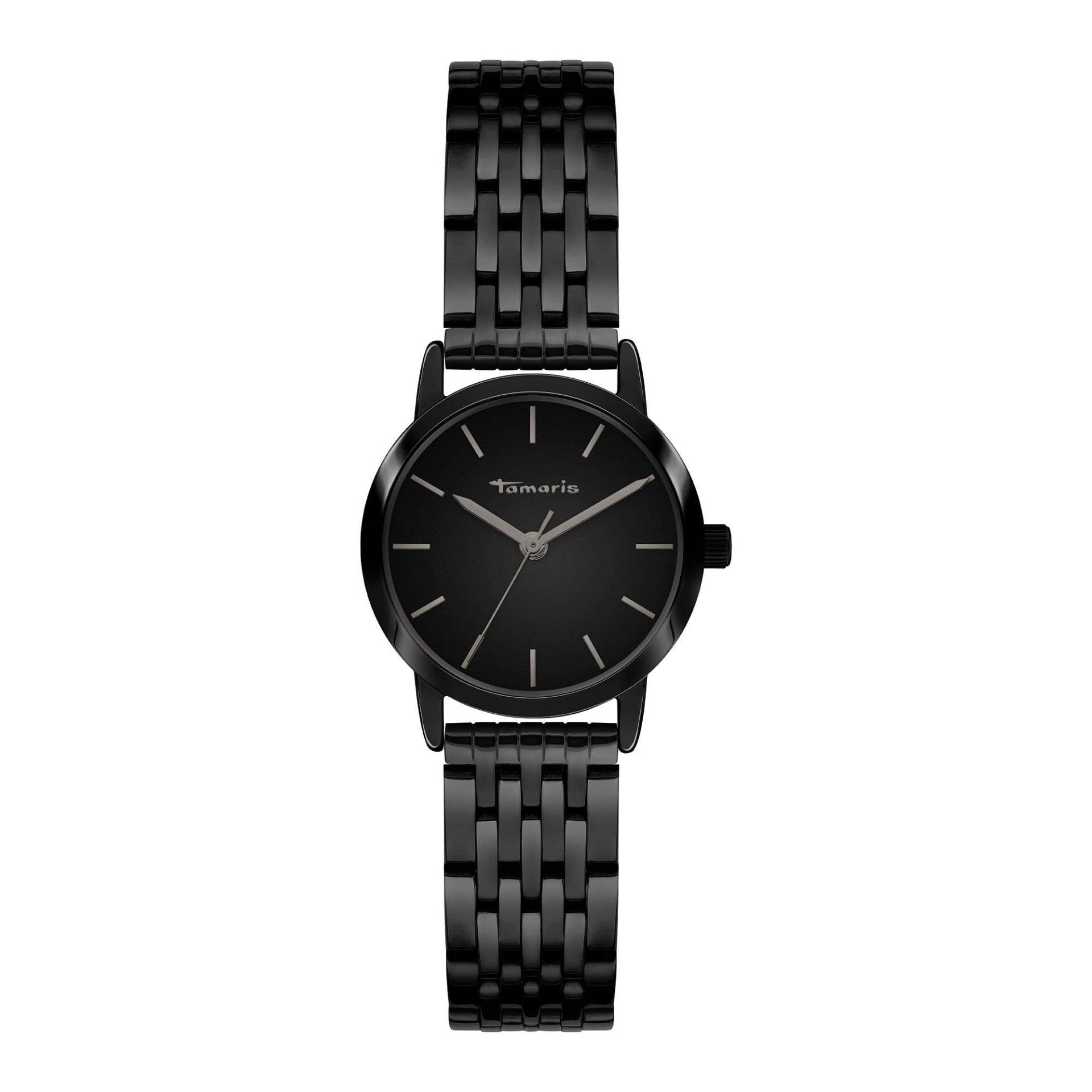Modern Sporty Armbanduhr Damen Schwarz 28mm von Tamaris