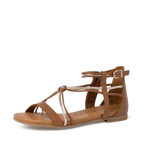 Sandalen, Flat Damen Cognac 40 von Tamaris