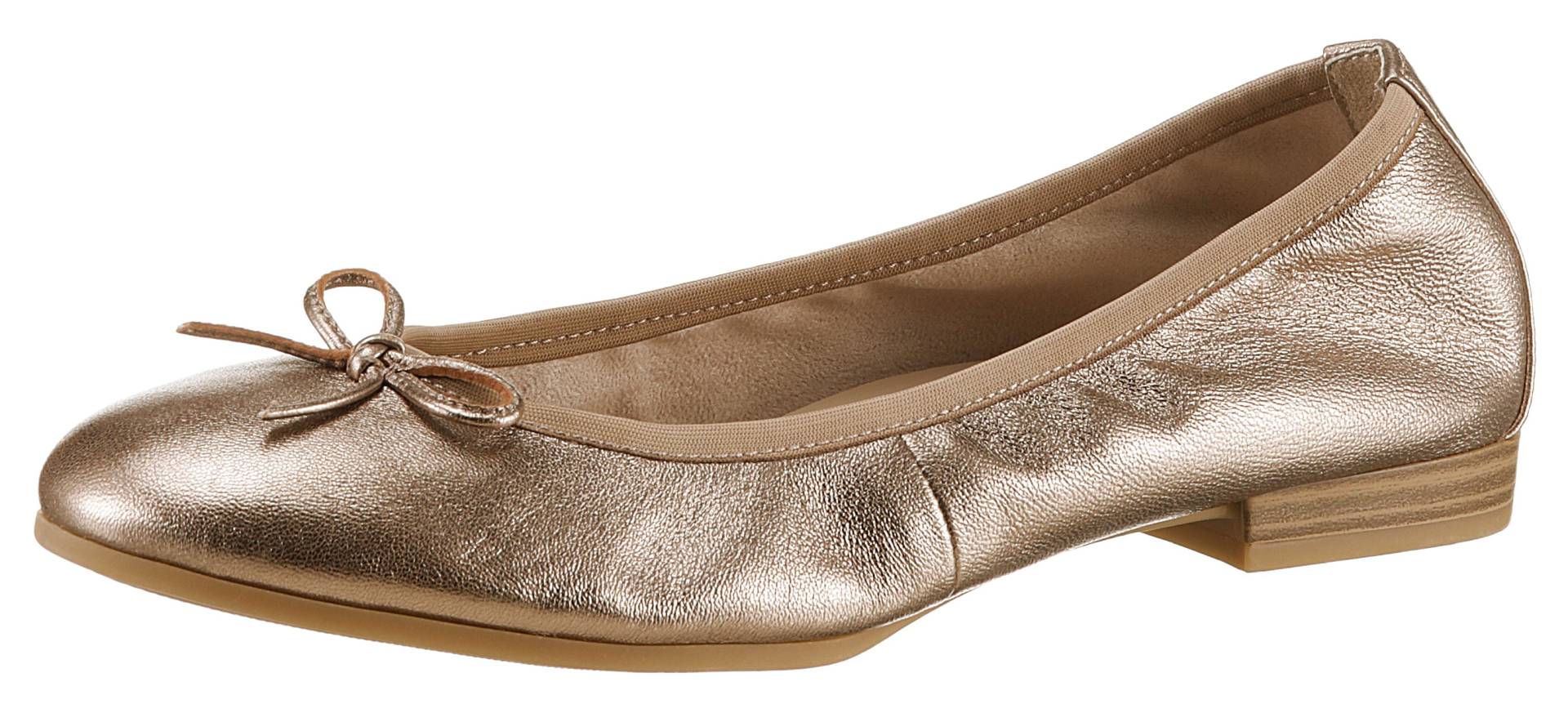 Tamaris Ballerina, Festtagsschuh, Hochzeitsschuh, Flats mit schönem Metallic-Schimmer von Tamaris