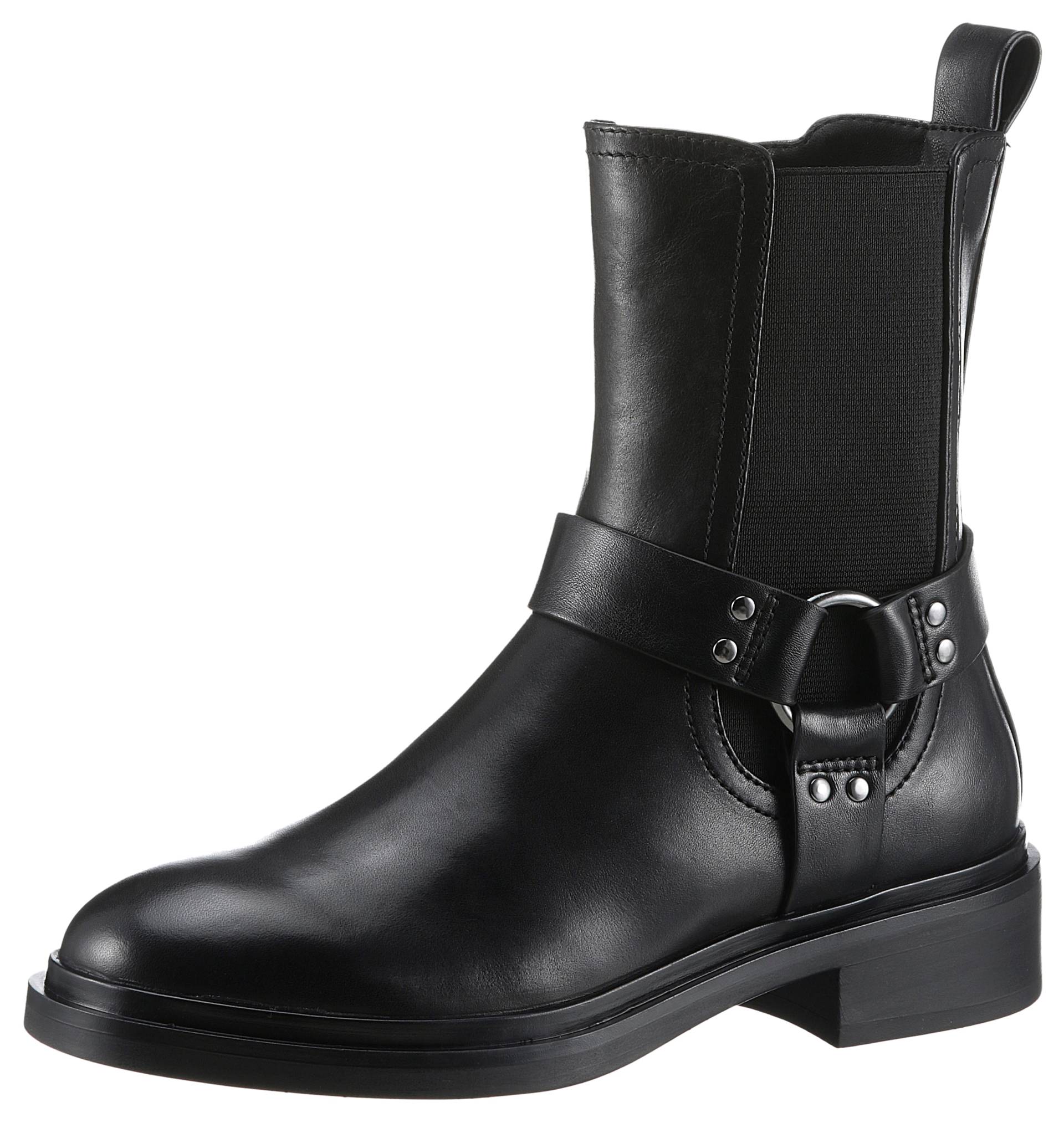 Tamaris Bikerboots, Blockabsatz, Chelseaboots, Stiefelette mit Zierriegel und NIeten Tamaris Bikerboots, Blockabsatz, Chelseaboots, Stiefelette mit Zierriegel und NIeten von Tamaris