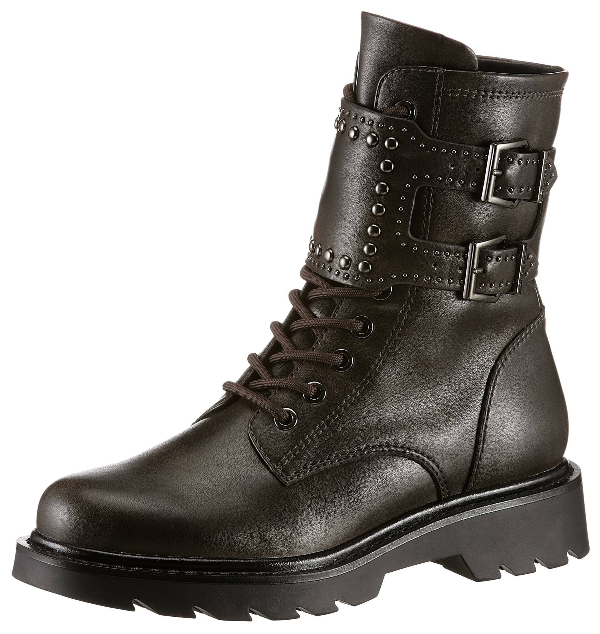 Tamaris Bikerboots, Blockabsatz, Schnürboots, Schnürstiefelette mit Innenreissverschluss Tamaris Bikerboots, Blockabsatz, Schnürboots, Schnürstiefelette mit Innenreissverschluss von Tamaris