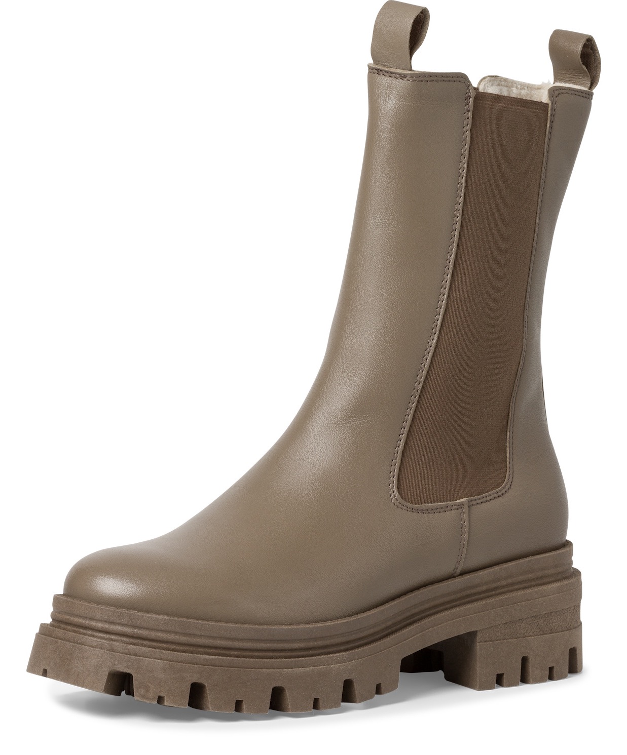 Tamaris Chelseaboots, Blockabsatz, Schlupfboots, Kurzstiefel, beidseitige Stretcheinsätze von Tamaris