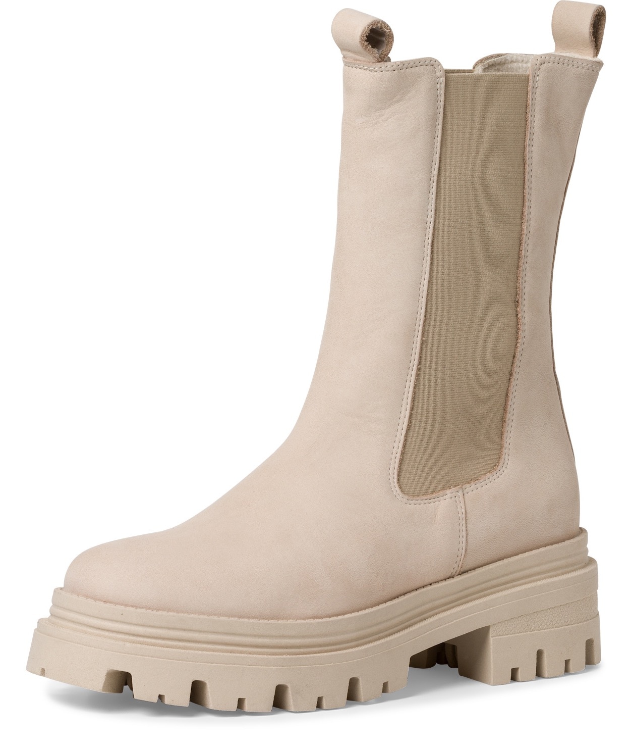 Tamaris Chelseaboots, Blockabsatz, Schlupfboots, Kurzstiefel, beidseitige Stretcheinsätze von Tamaris