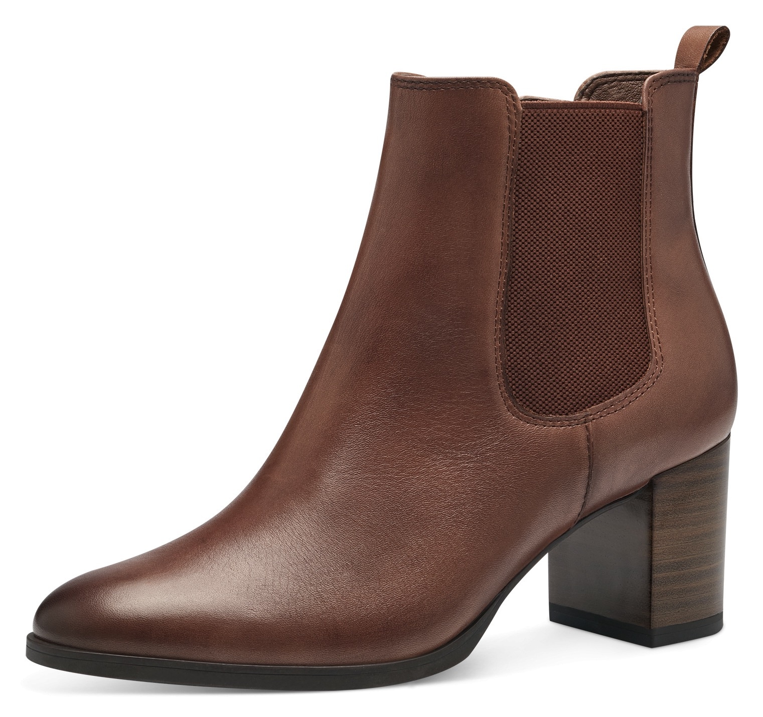 Tamaris Chelseaboots, Blockabsatz, Herbstmode, Stiefelette mit Stretcheinsatz von Tamaris