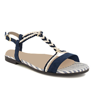 Tamaris Damen Flache Sandalette Blau von Tamaris