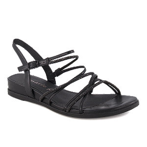 Tamaris Damen Flache Sandalette Schwarz von Tamaris