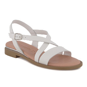 Tamaris Damen Flache Sandalette Weiss von Tamaris