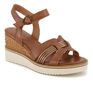 Tamaris Damen Hohe Sandalette Cognac von Tamaris