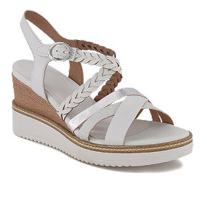 Tamaris Damen Hohe Sandalette Weiss von Tamaris