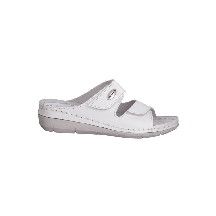 Tamaris Pantolette aus weichem Leder weiss, 36 von Tamaris