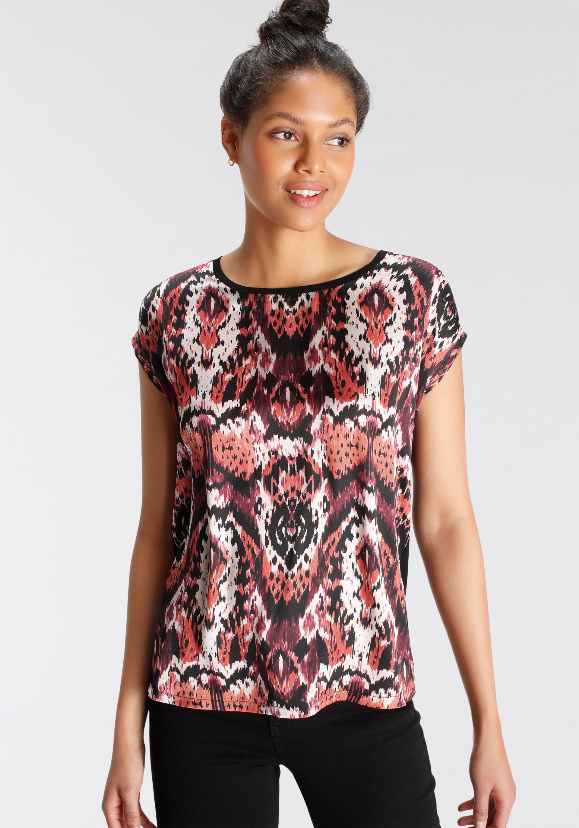 Tamaris Shirtbluse, mit trendigem Print von Tamaris