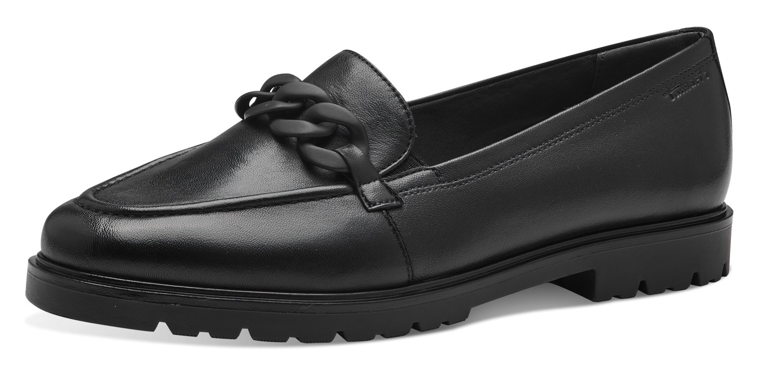 Tamaris Slipper, Loafer, Halbschuh, Schlupfschuh mit eleganter Zierkette von Tamaris