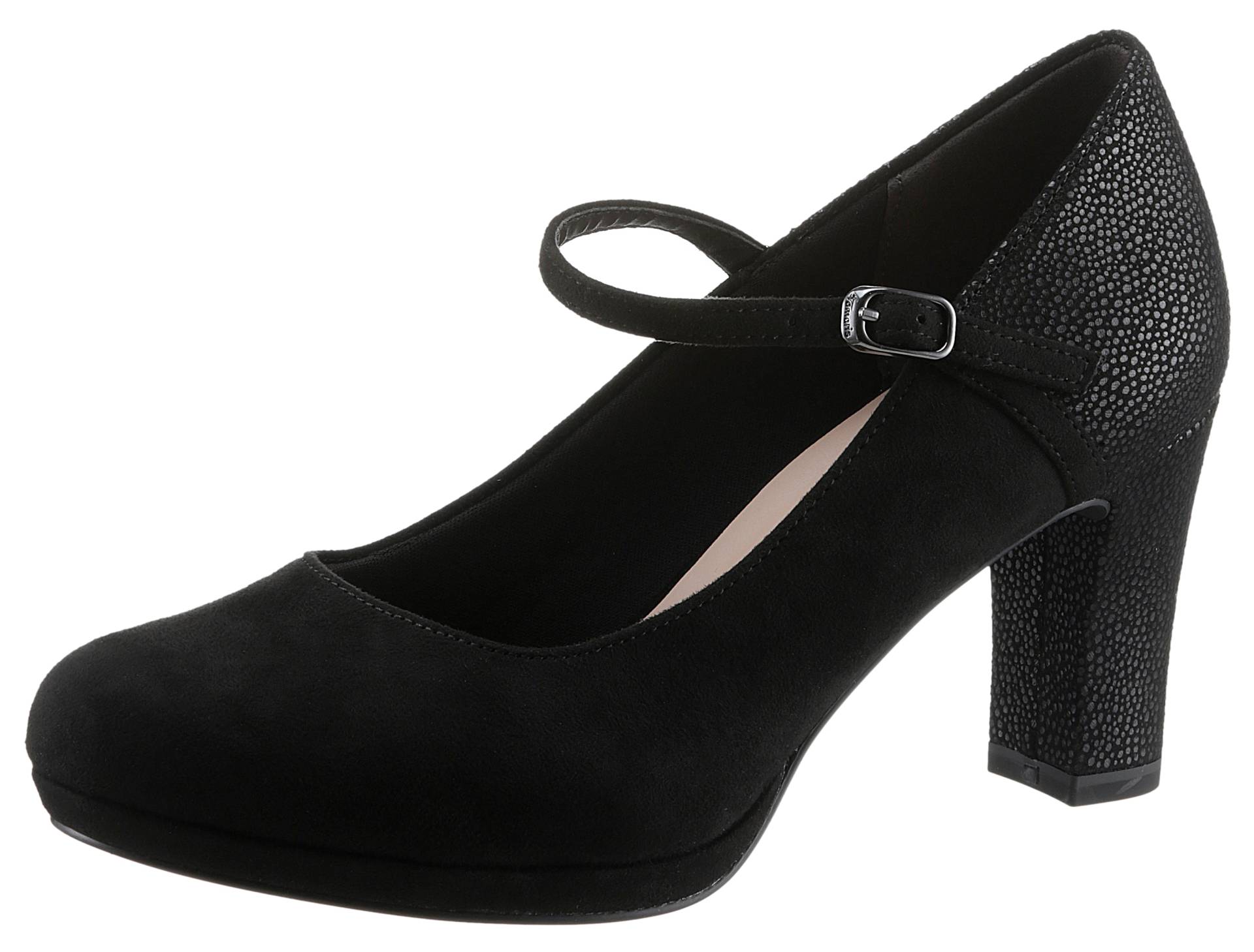 Tamaris Spangenpumps, mit Metallic-Applikation an der Ferse und Absatz Tamaris Spangenpumps, mit Metallic-Applikation an der Ferse und Absatz von Tamaris