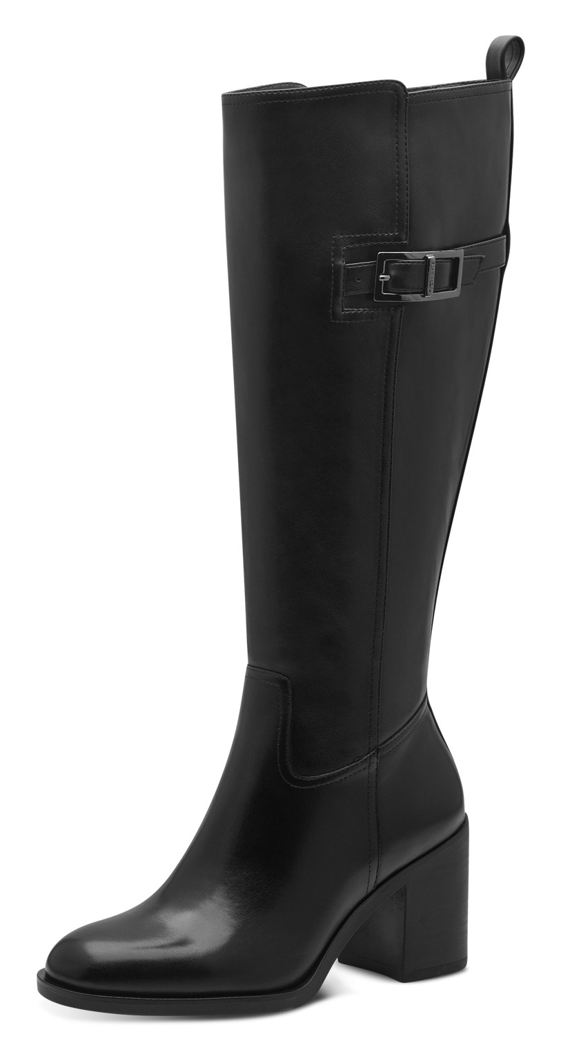Tamaris Stiefel, Blockabsatz, Langschaftstiefel, Businessstiefel mit Zierschnalle Tamaris Stiefel, Blockabsatz, Langschaftstiefel, Businessstiefel mit Zierschnalle von Tamaris