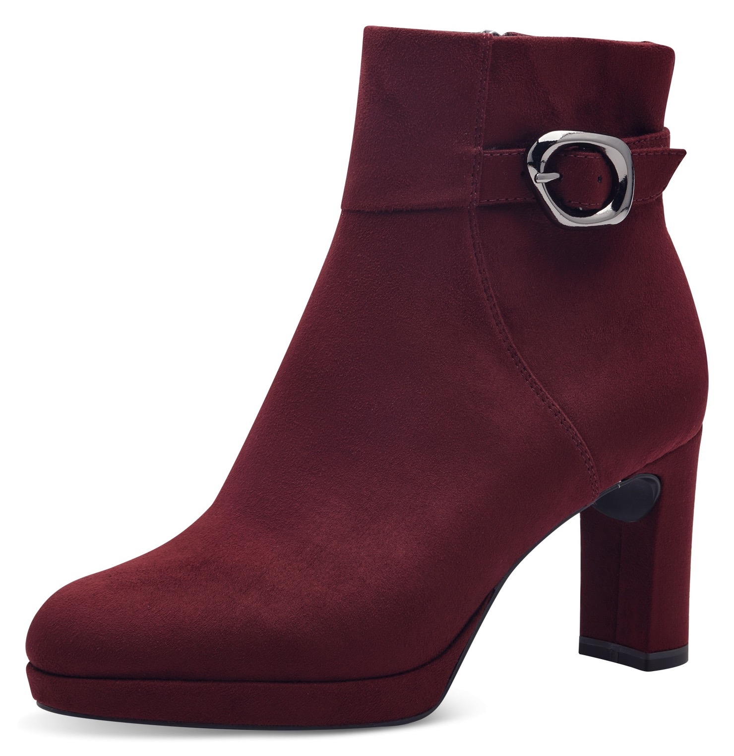 Tamaris Stiefelette, Blockabsatz, Abendschuh, Ankle-Boots mit edler Zierschnalle von Tamaris