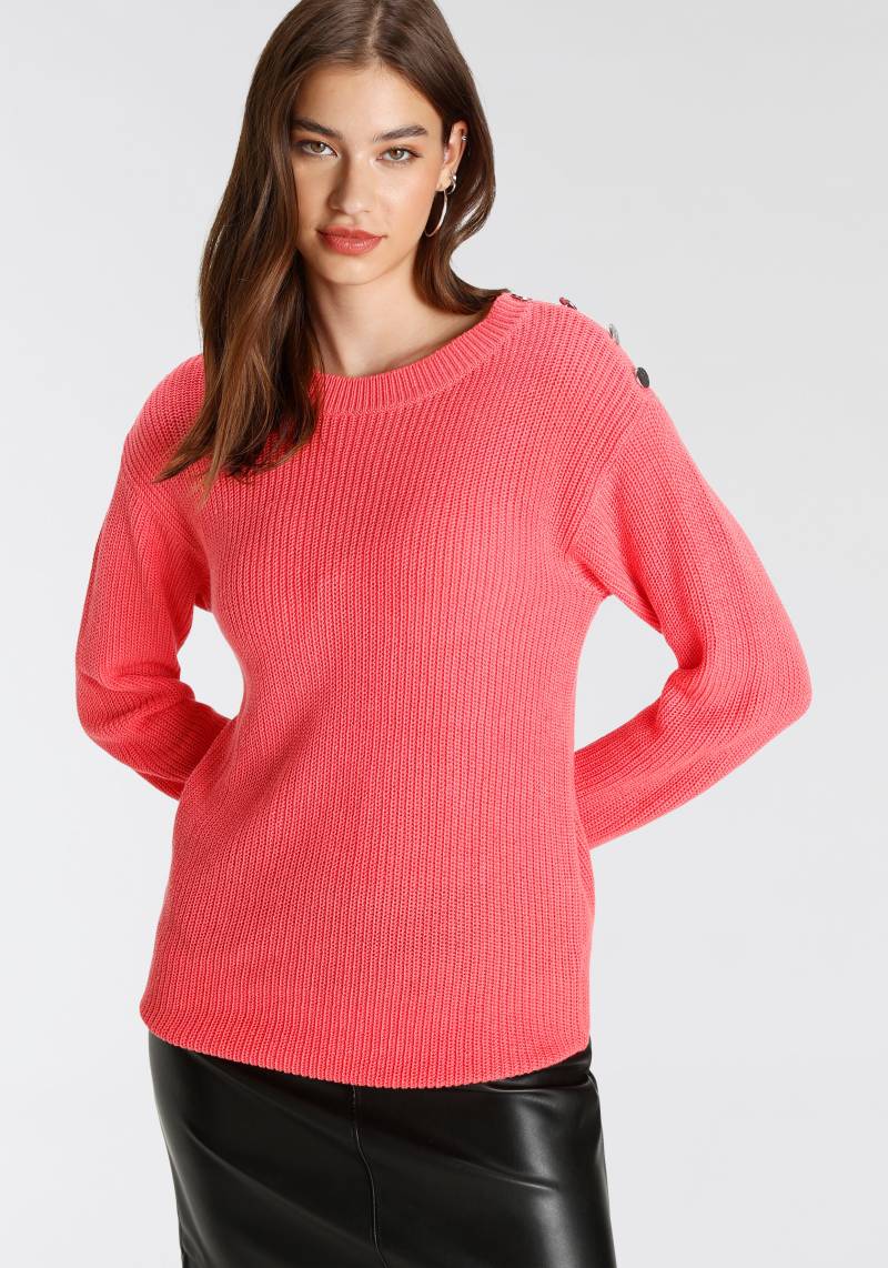 Tamaris Strickpullover, mit Knopfdetail von Tamaris