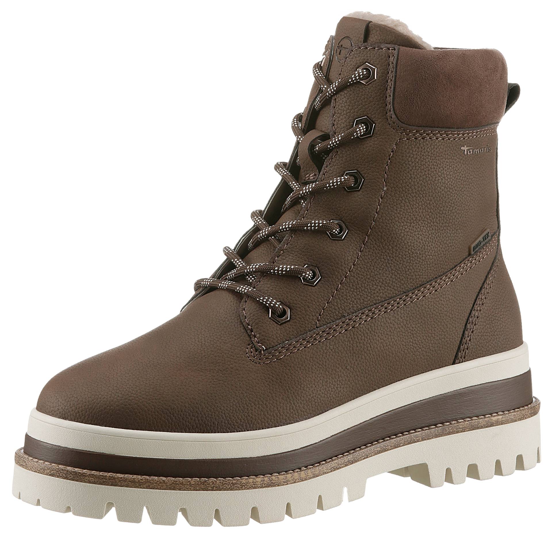 Tamaris Winterboots, Blockabsatz, Plateau, Schnürboots in veganer Verarbeitung Tamaris Winterboots, Blockabsatz, Plateau, Schnürboots in veganer Verarbeitung von Tamaris
