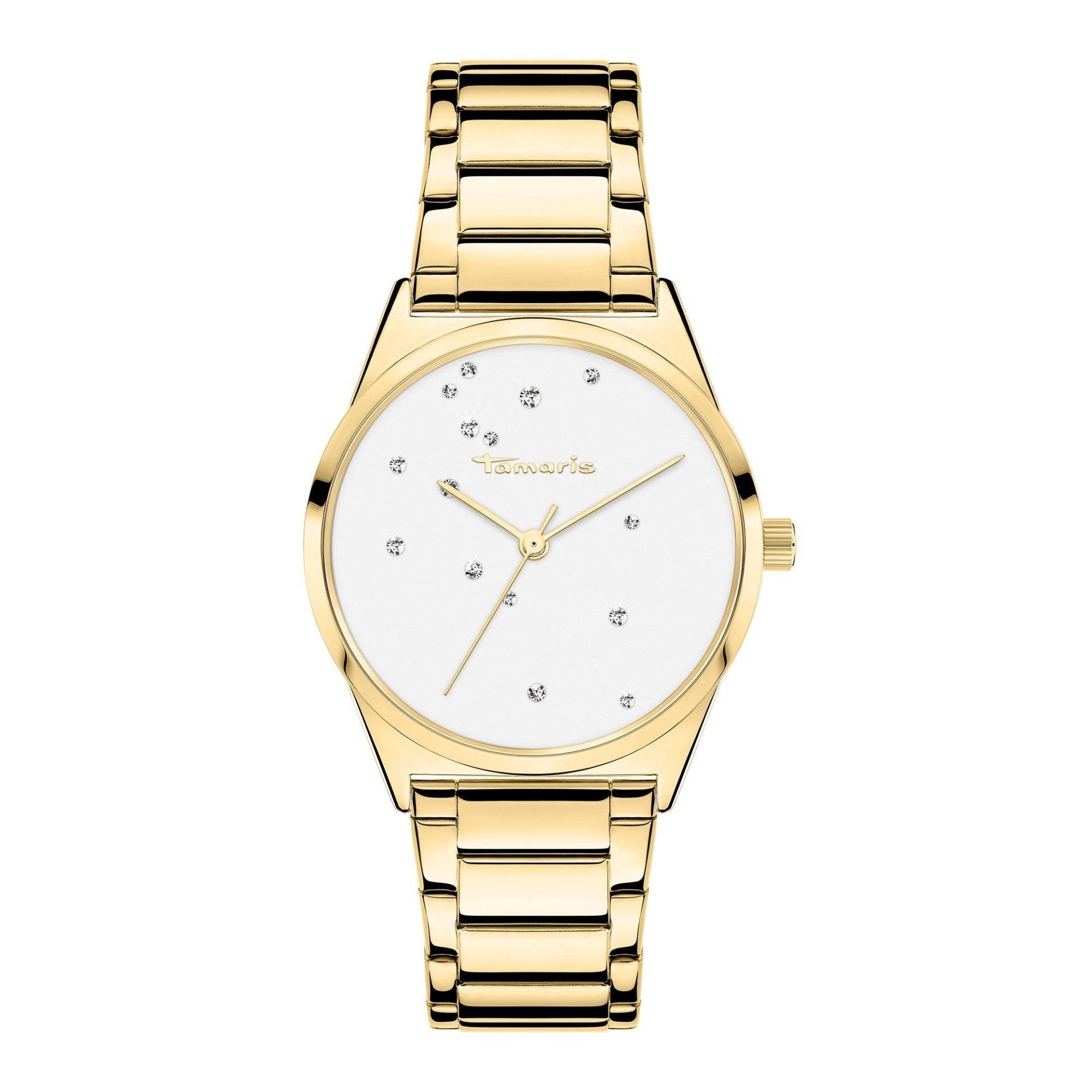 Unique Armbanduhr Damen Gold 34mm von Tamaris