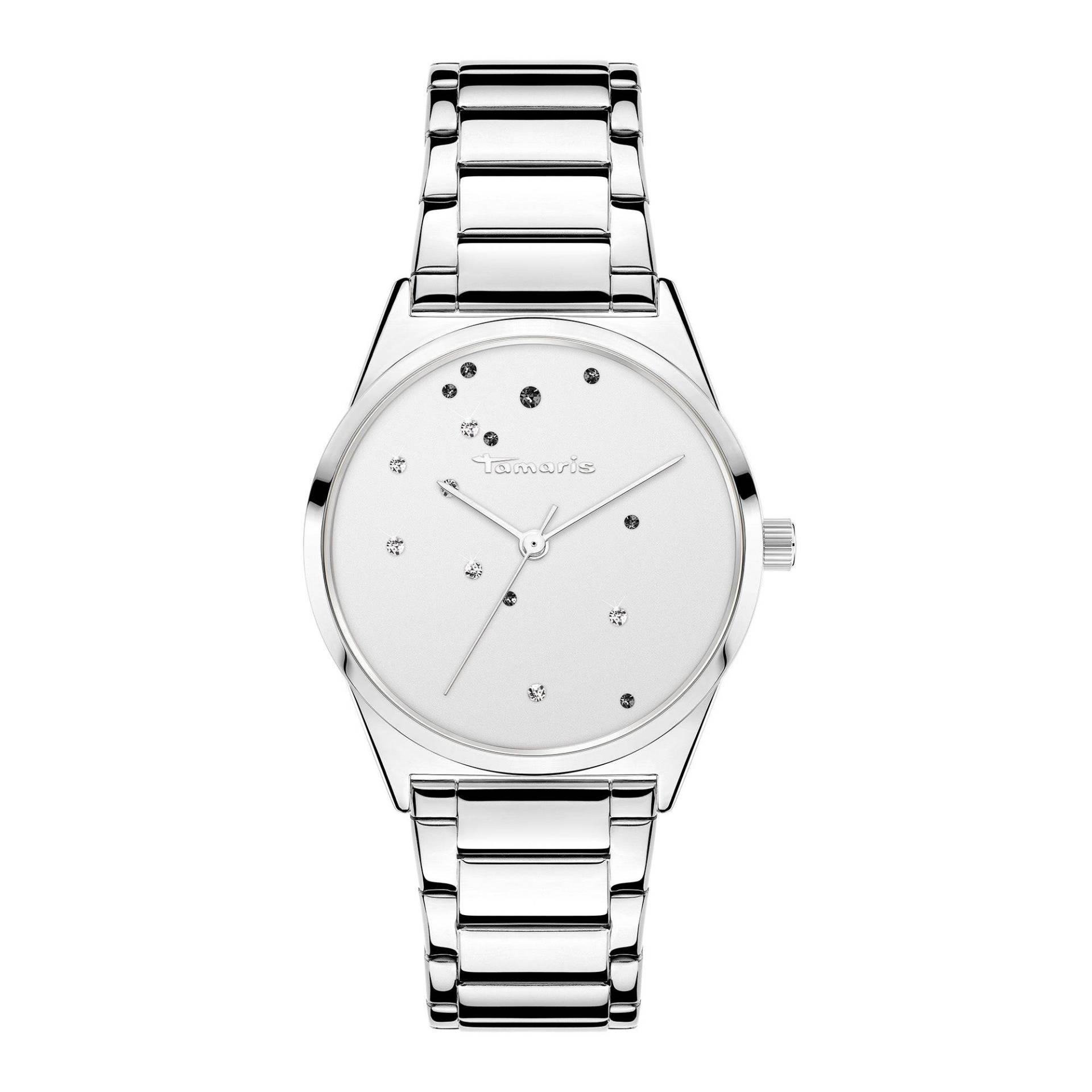 Unique Armbanduhr Damen Silber 34mm von Tamaris