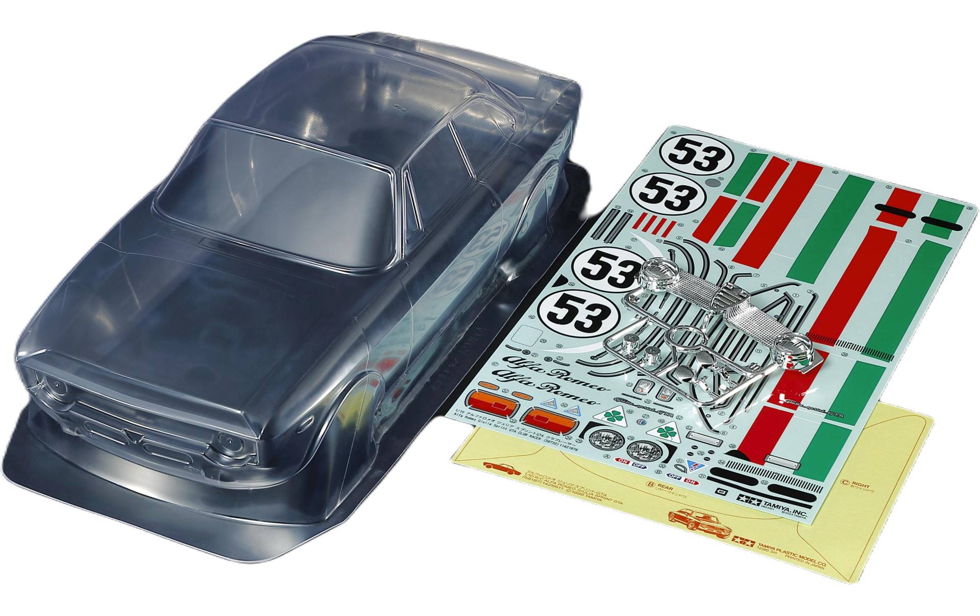 Tamiya Modellauto »Alfa Romeo Giulia Sprint GTA«, 1:10, Unlackiert von Tamiya