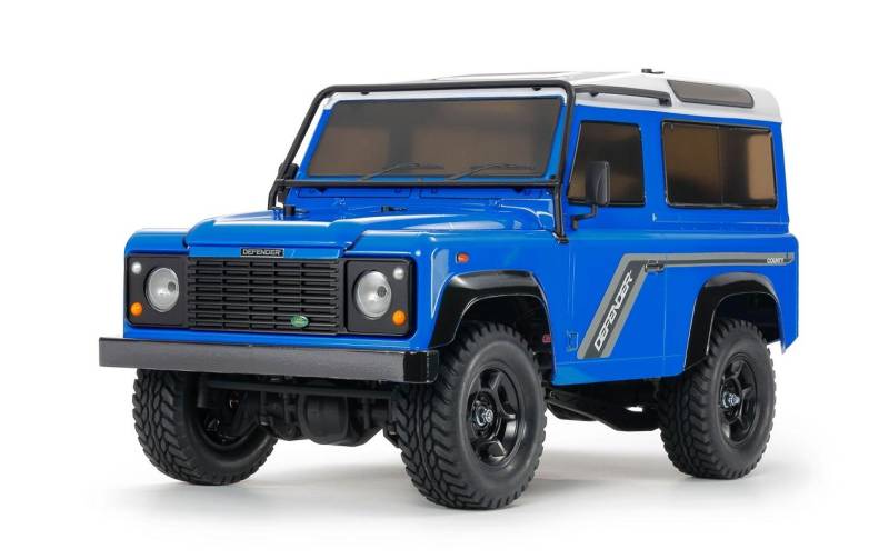 Tamiya RC-Auto »Crawler Land Rover Defender D90 Blau CC-02 Kit« von Tamiya