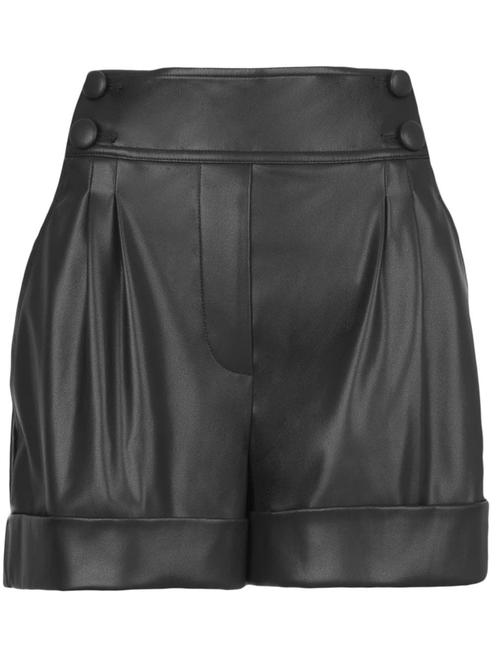 Tanya Taylor Greta faux-leather shorts - Black von Tanya Taylor