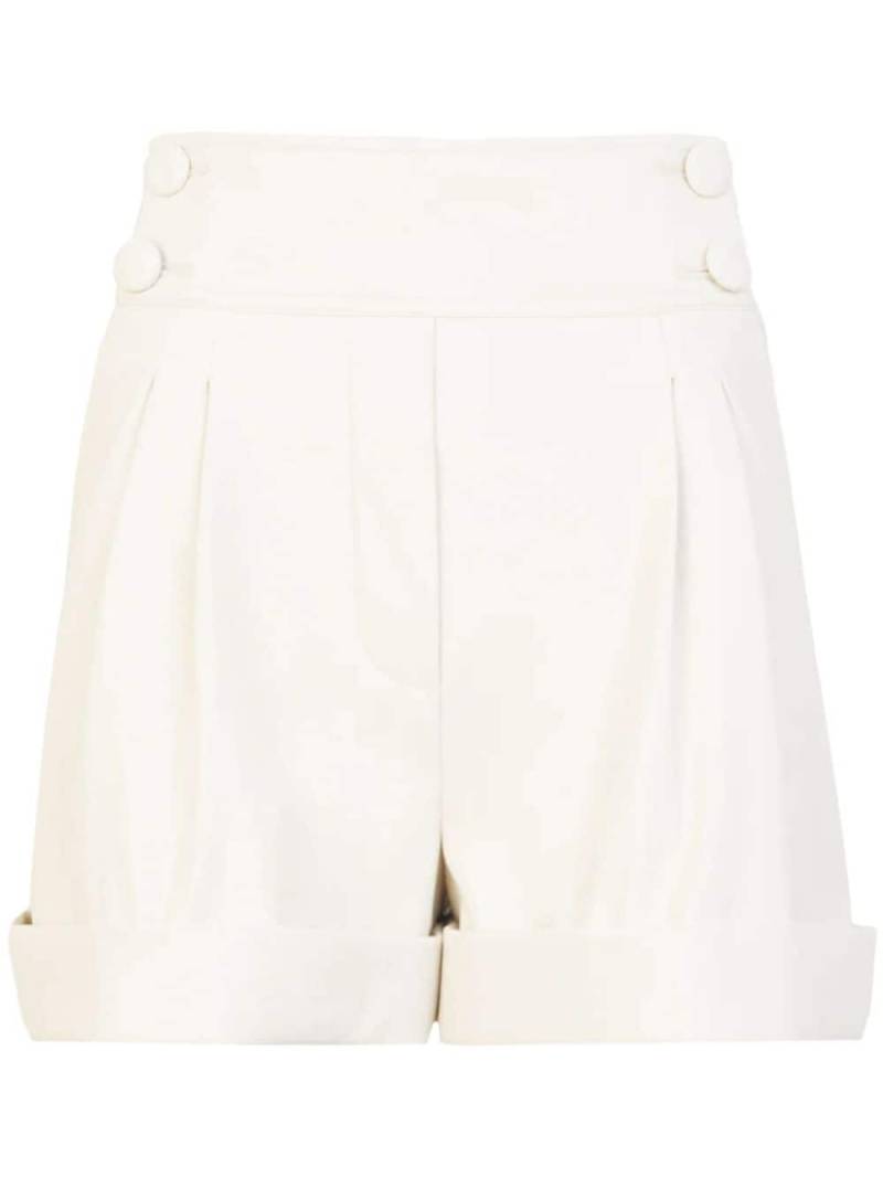 Tanya Taylor Greta vegan leather shorts - Neutrals von Tanya Taylor