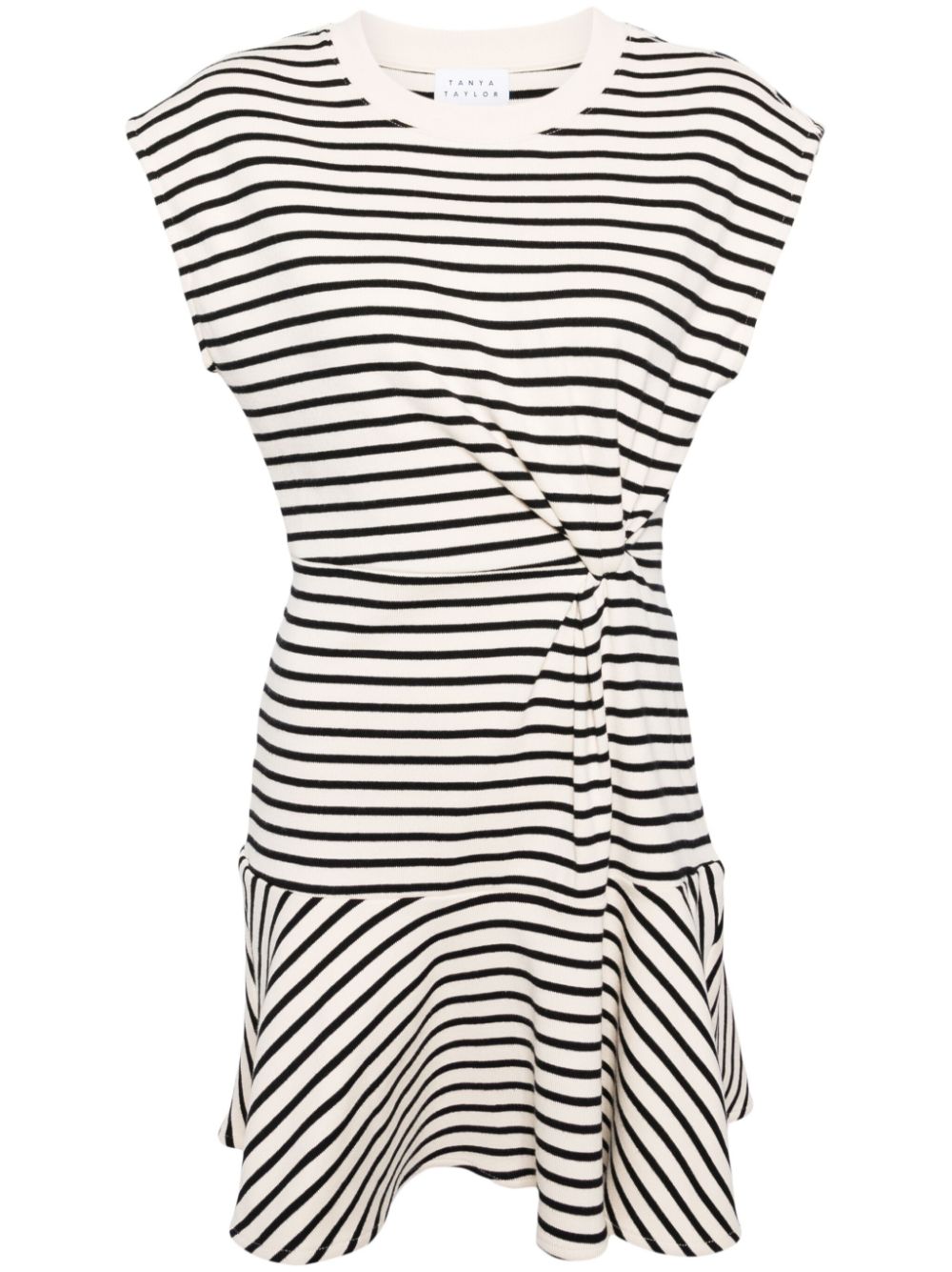 Tanya Taylor Maeve striped flared dress - Neutrals von Tanya Taylor