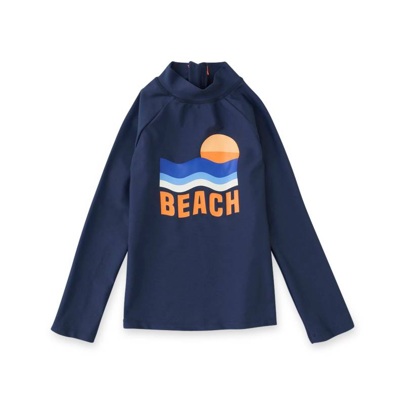 Badeshirt Mit Uv-schutz, Langarm Unisex Marine 6A von TAO KIDS