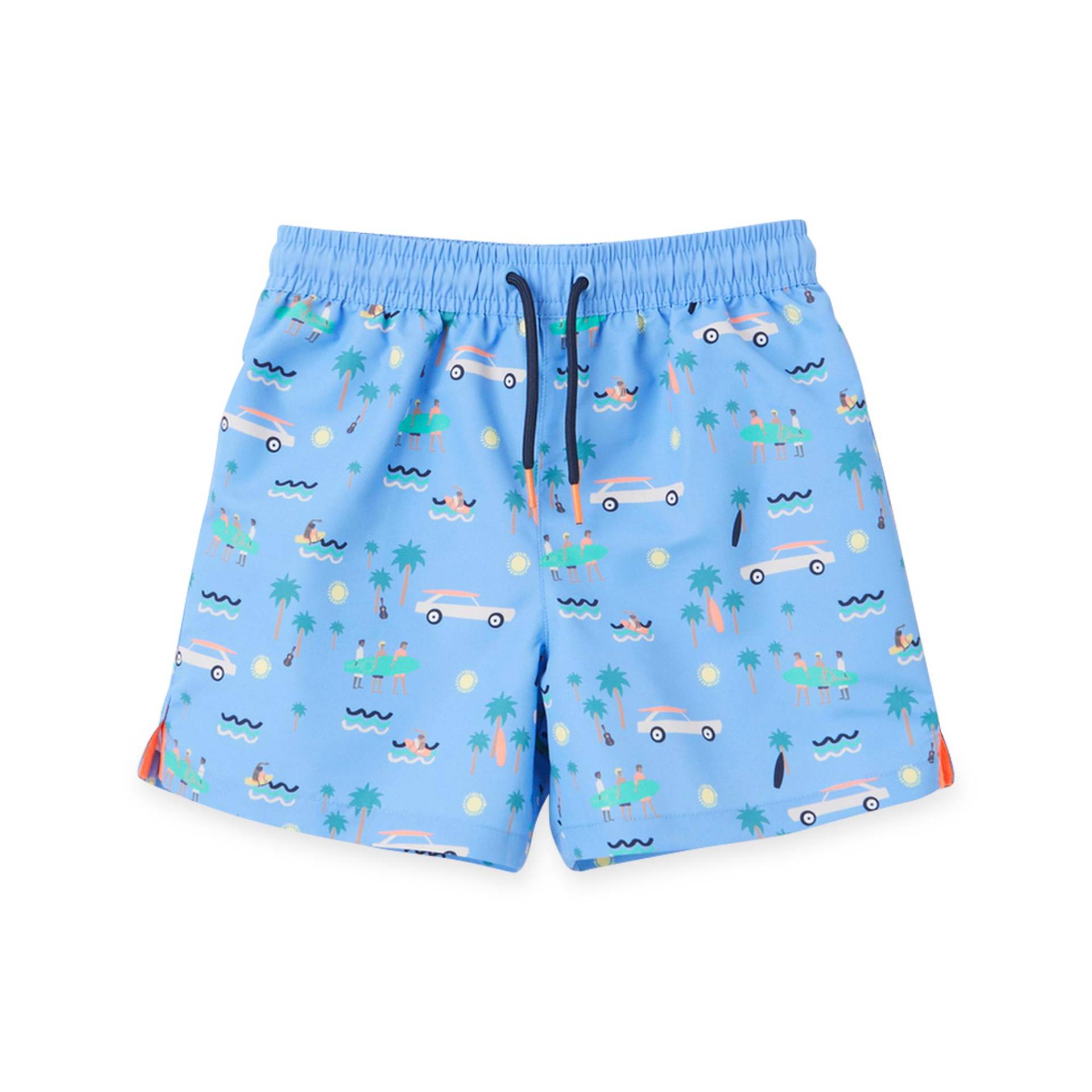 Badeshorts Jungen Blau Bedruckt 10A von TAO KIDS