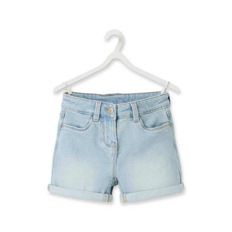 Bermuda Shorts Mädchen Blau Denim Dunkel 5A von TAO KIDS